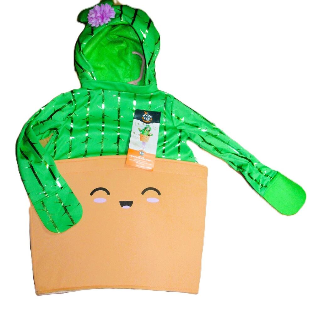 Hyde & Eek Toddler Potted Cactus Costume Size 4–5T Hooded Pullover Halloween